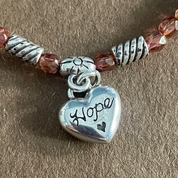 Brighton HEART HOPE Charm Beaded Bracelet - Picture 2 of 4